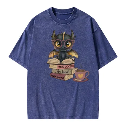 Pagewings Fourth Wing Dargon Unisex Washed T-shirt
