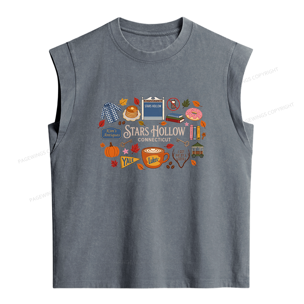 Pagewings Bookish Pumpkin Women's Washed Tank Top