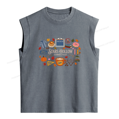 Pagewings Bookish Pumpkin Women's Washed Tank Top