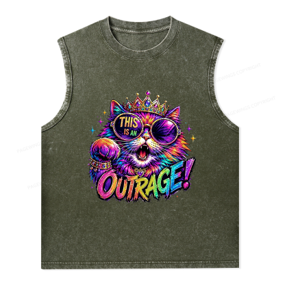 Pagewings Sci-Fi Book Lover Unisex Washed Tank Top