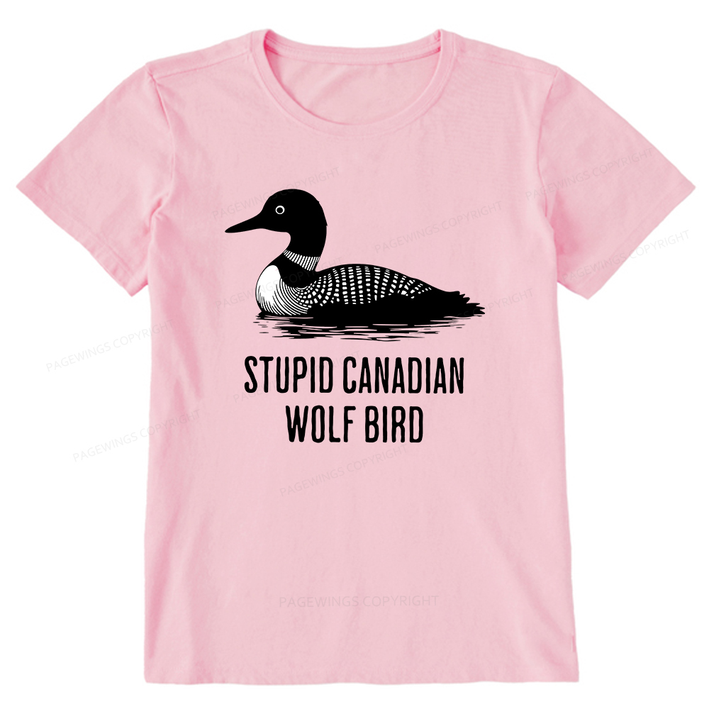 Pagewings Stupid Canadian Wolf Bird Unisex Classic T-shirt