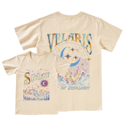 Pagewings Velaris City Of Starlight ACOTAR Two-Sided V-neck T-shirt