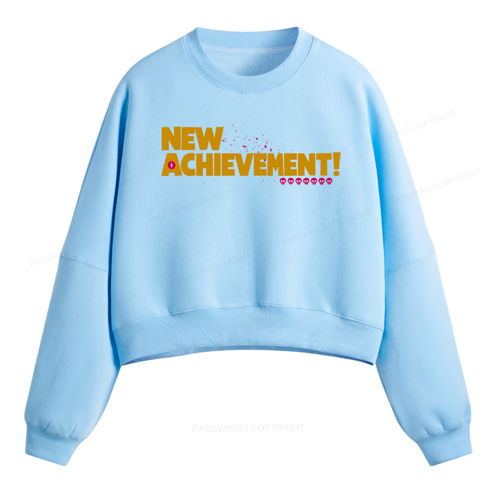 Pagewings New Achievement Fleece Crop Sweatshirt