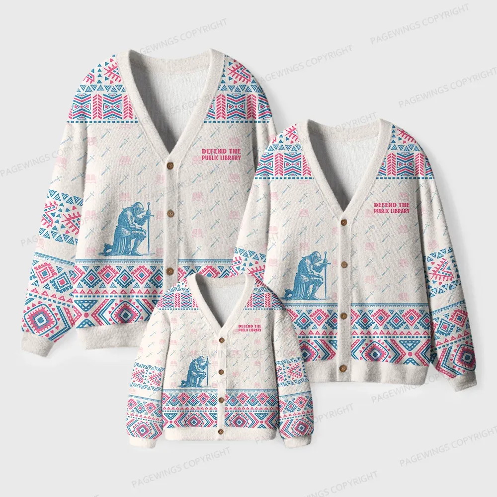 Pagewings Life Before Death Unisex Ugly Cardigan Sweaters