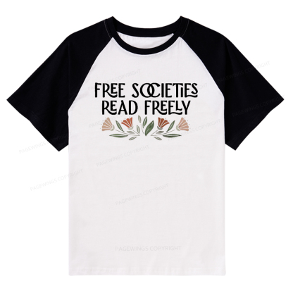 Pagewings Read Freely Raglan T-shirt