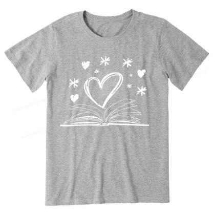 Pagewings Bookworm Librarian Valentines Day Book Unisex Classic T-shirt