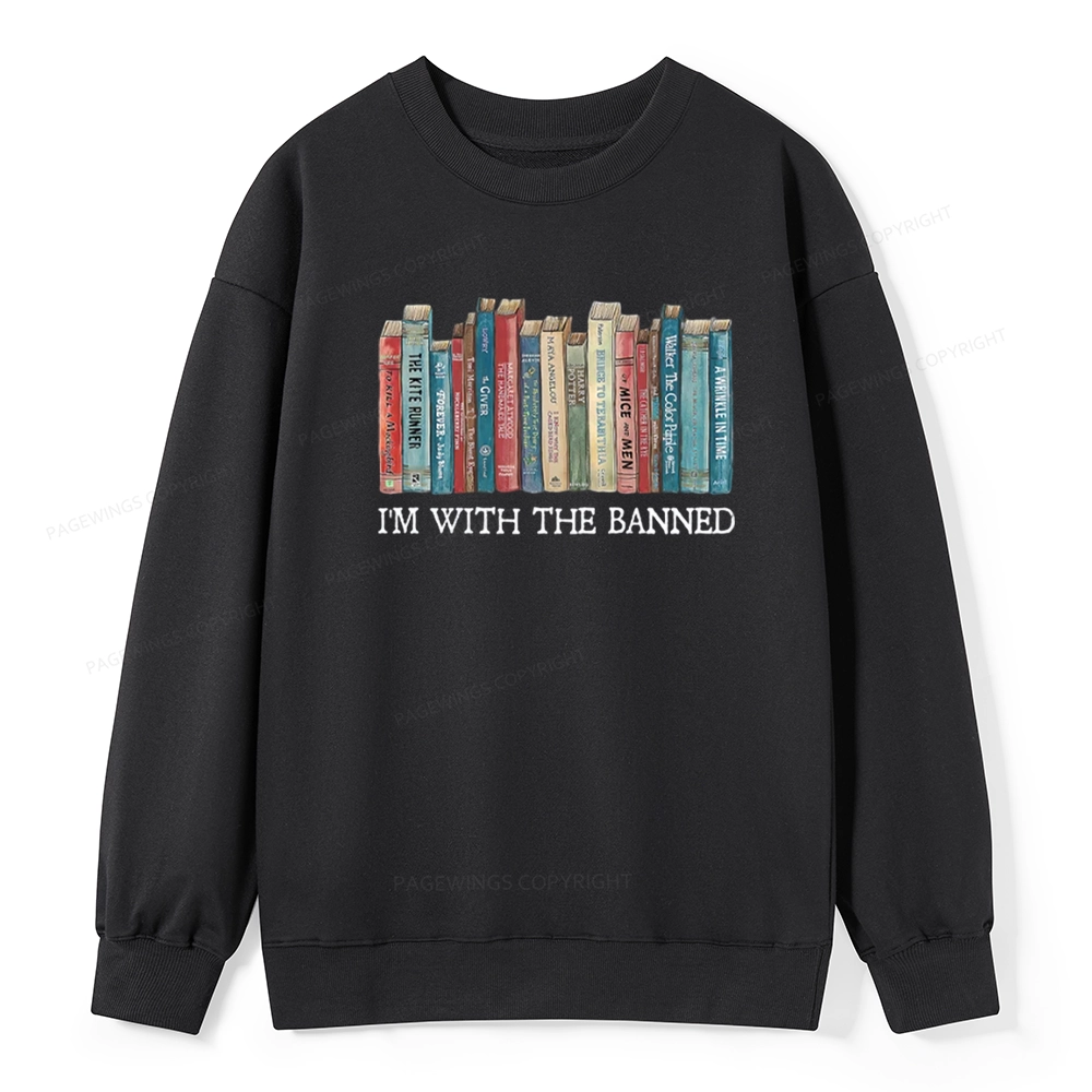 Pagewings I'm With The Banned Unisex Classic Sweatshirt