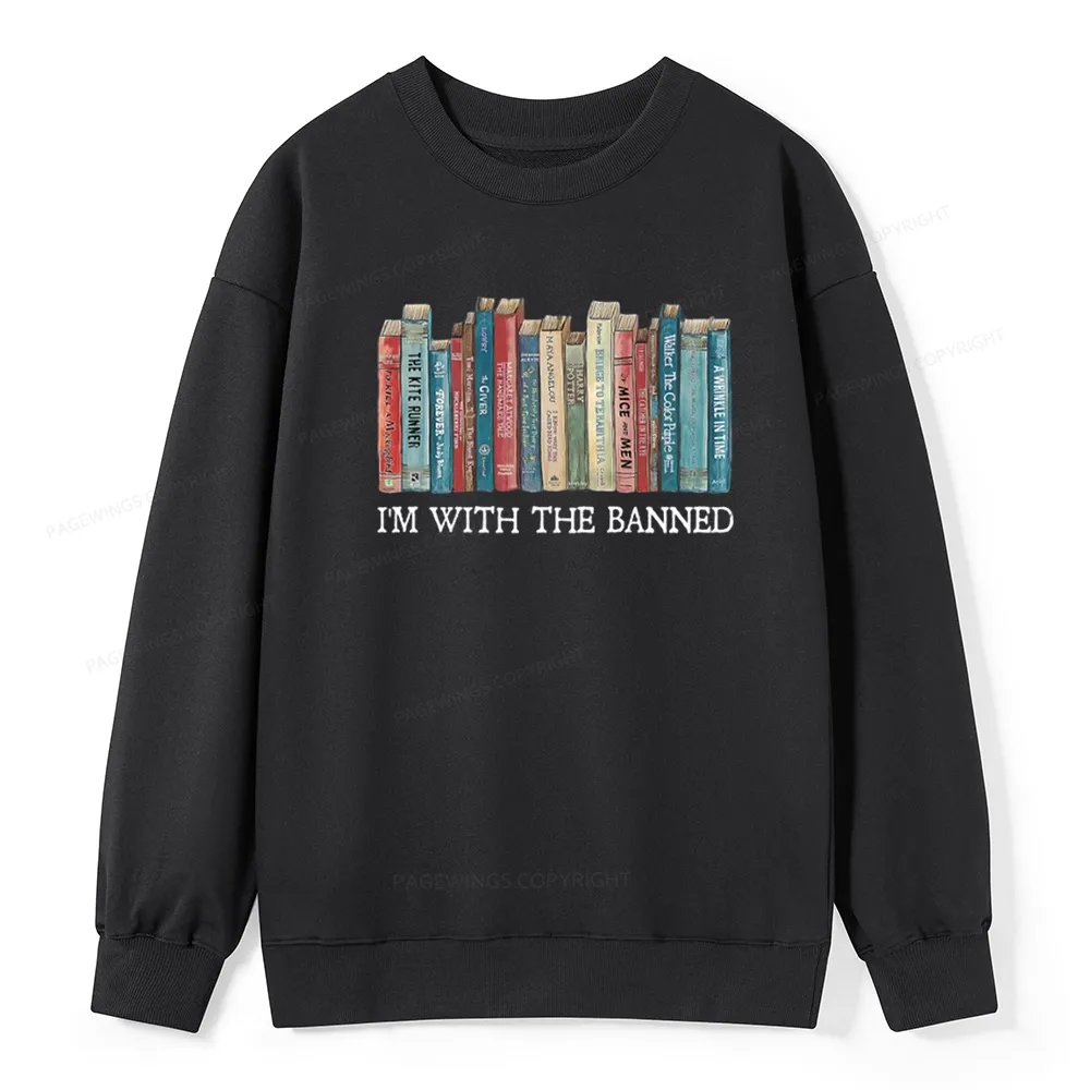 Pagewings I'm With The Banned Unisex Classic Sweatshirt
