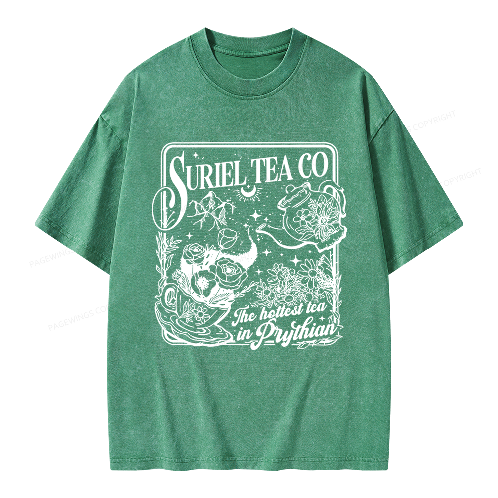 Pagewings Fantasy Reader Unisex Washed T-shirt