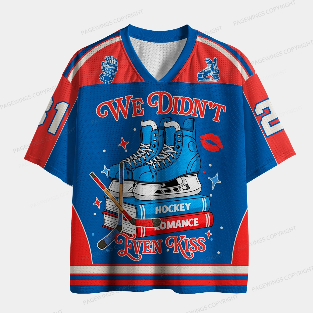 Pagewings We Didn't Even Kiss Unisex Mesh Jersey