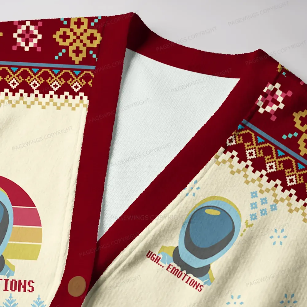 Pagewings Emotions Unisex Ugly Cardigan Sweaters