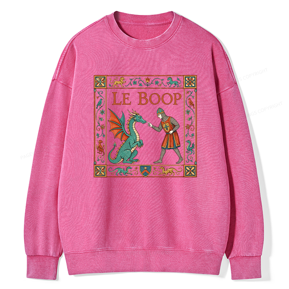 Pagewings Le Boop Unisex Washed Sweatshirt