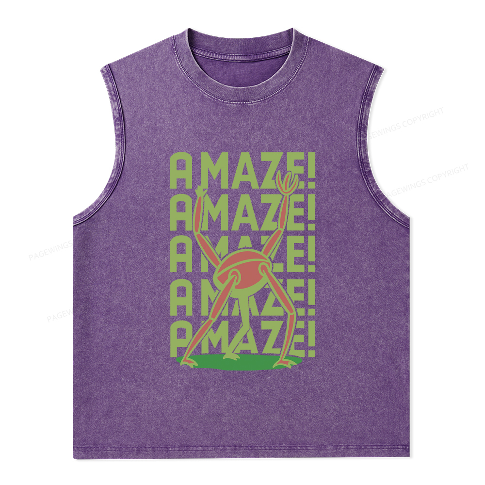 Pagewings Rocky Amaze Unisex Washed Tank Top