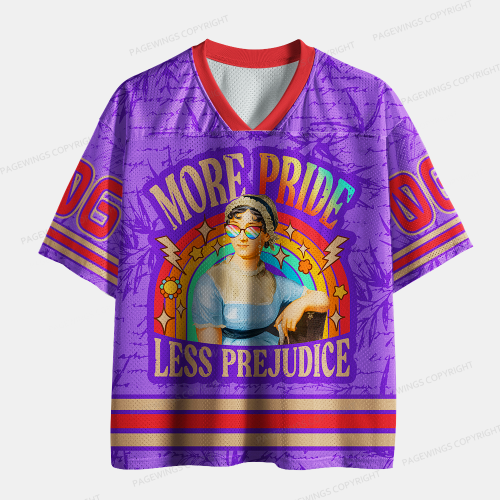 Pagewings More Pride Less Prejudice Unisex Mesh Jersey