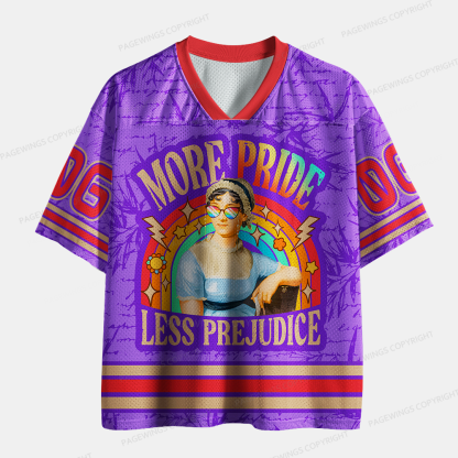 Pagewings More Pride Less Prejudice Unisex Mesh Jersey