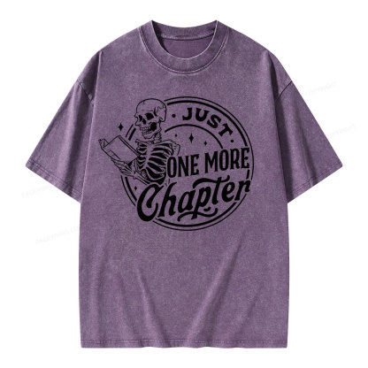 Pagewings Just One More Chapter Unisex Washed T-shirt
