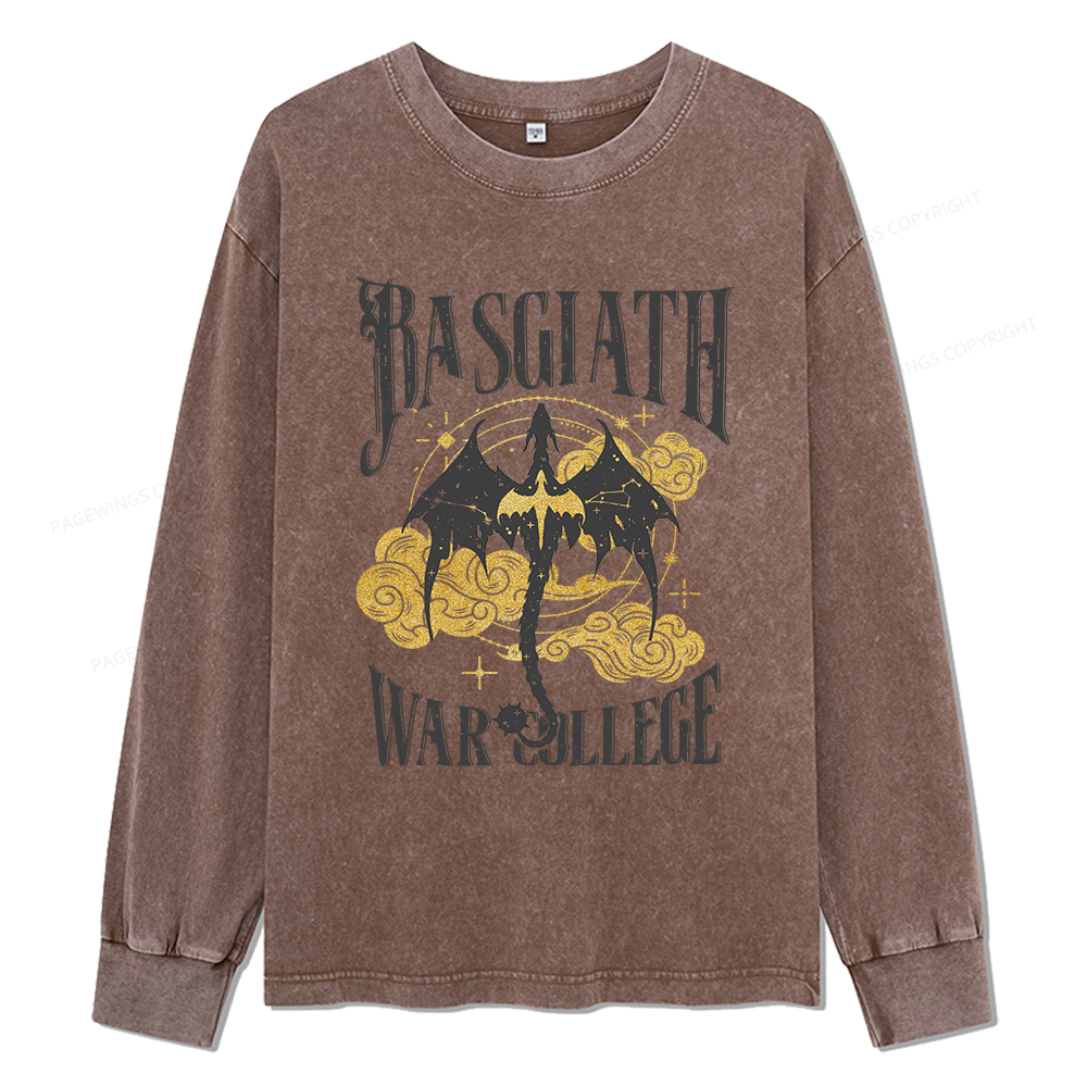 Pagewings Fantasy Unisex Washed Long Sleeve T-shirt