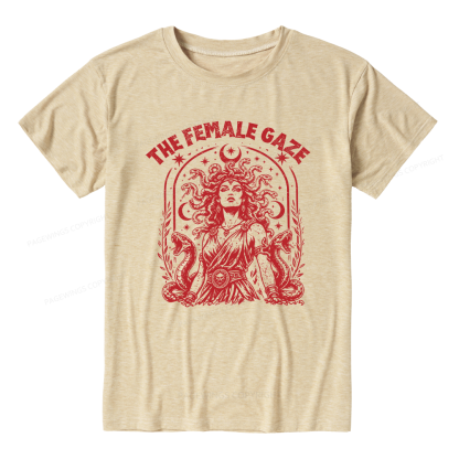 Pagewings Vintage Medusa Feminist Unisex Heather T-Shirt