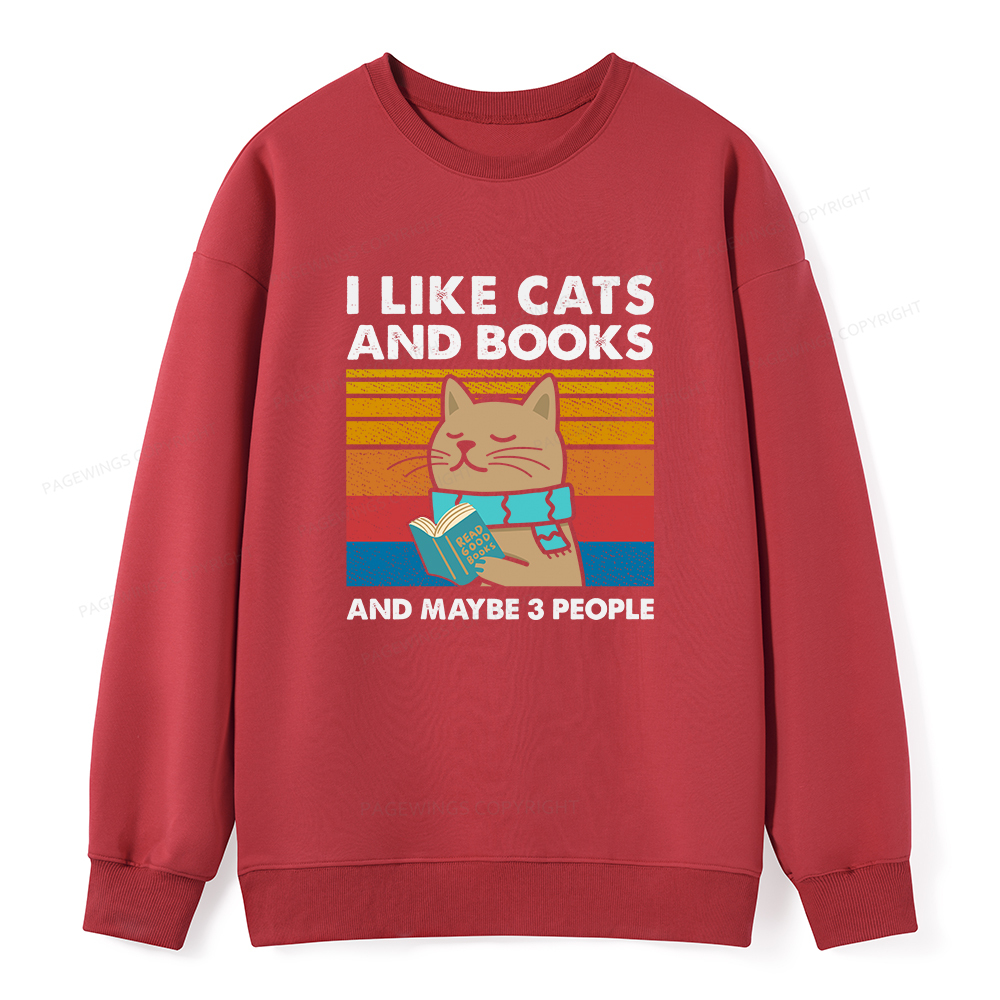 Pagewings Like Book And Maybe 3 People Unisex Classic Sweatshirt