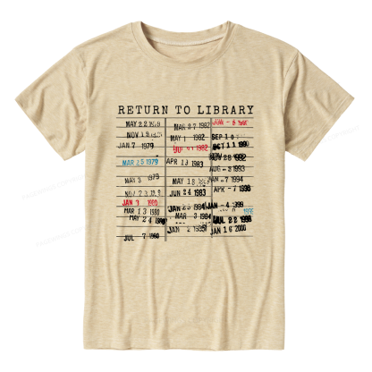 Pagewing Return To Library Unisex Heather T-Shirt