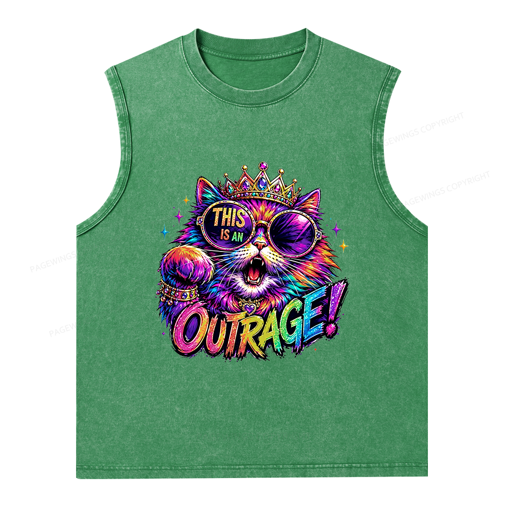 Pagewings Sci-Fi Book Lover Unisex Washed Tank Top