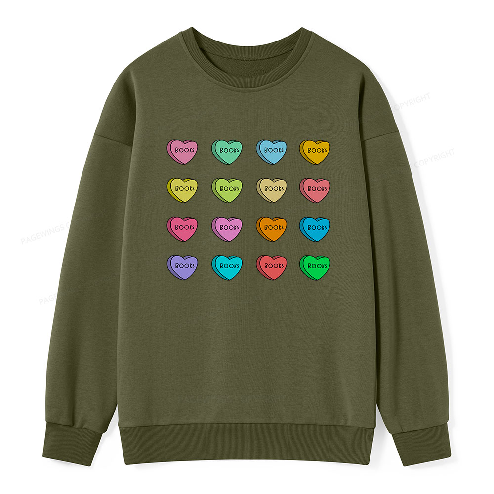 Pagewings Valentine's Day Librarian Unisex Classic Sweatshirt