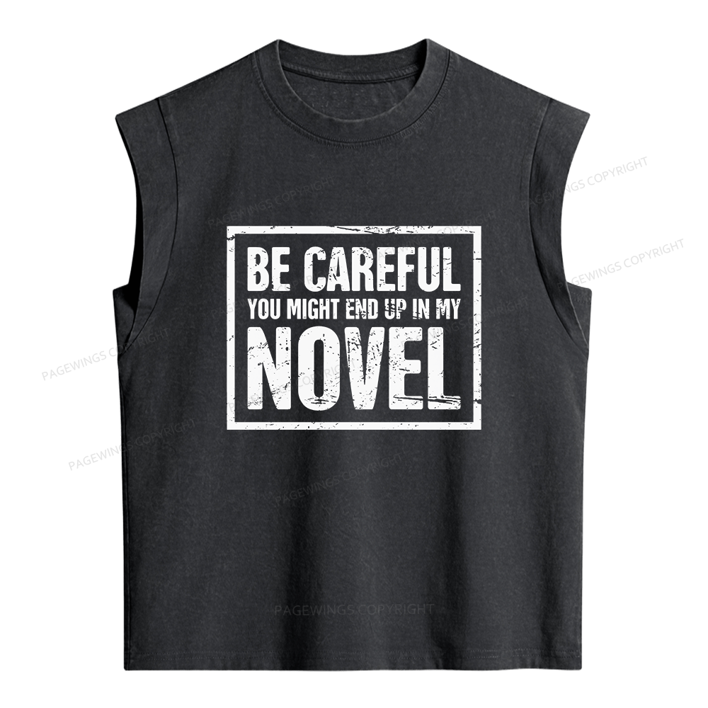 Pagewings You Might End Up In My Novel Women's Washed Tank Top