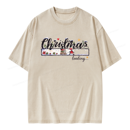 Pagewings Christmas Countdown Unisex Washed T-shirt