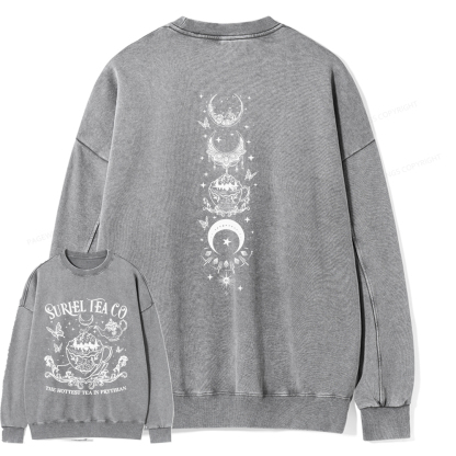 Pagewings Suriel Tea Co Unisex Washed Sweatshirt