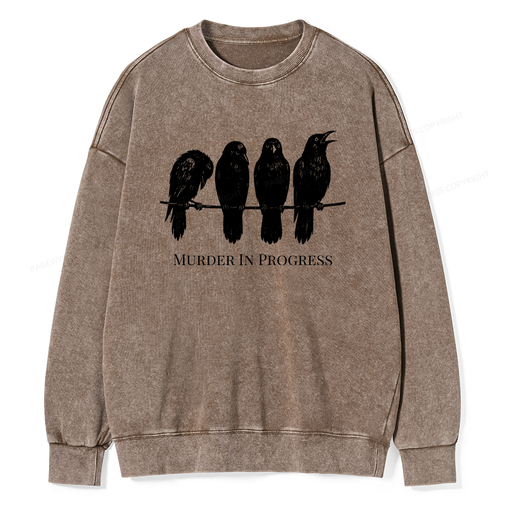 Pagewings The Matriarchy Would Never Unisex Washed Sweatshirt