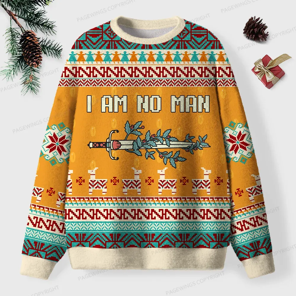 Pagewings I Am No Man Unisex Ugly Sweatshirt