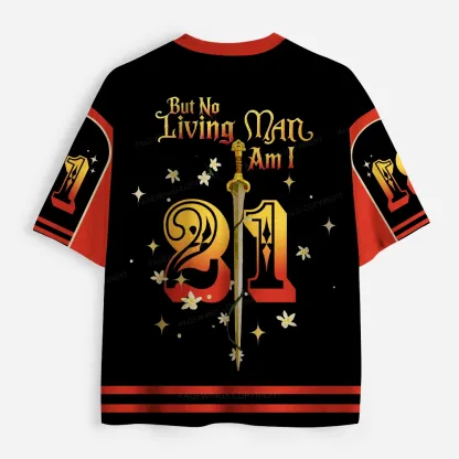 Pagewings But No Living Man Am I Unisex Mesh Jersey