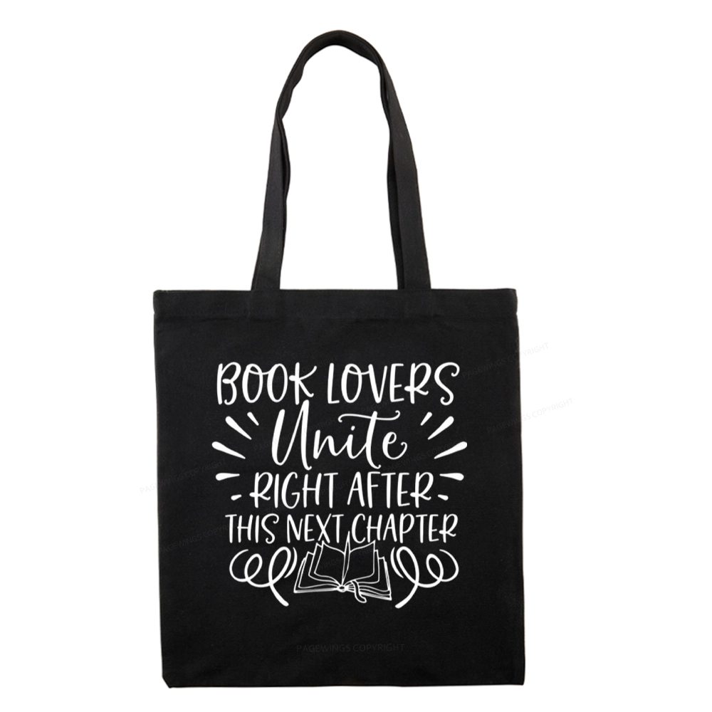 Pagewings Book Lovers Unite Tote Bag