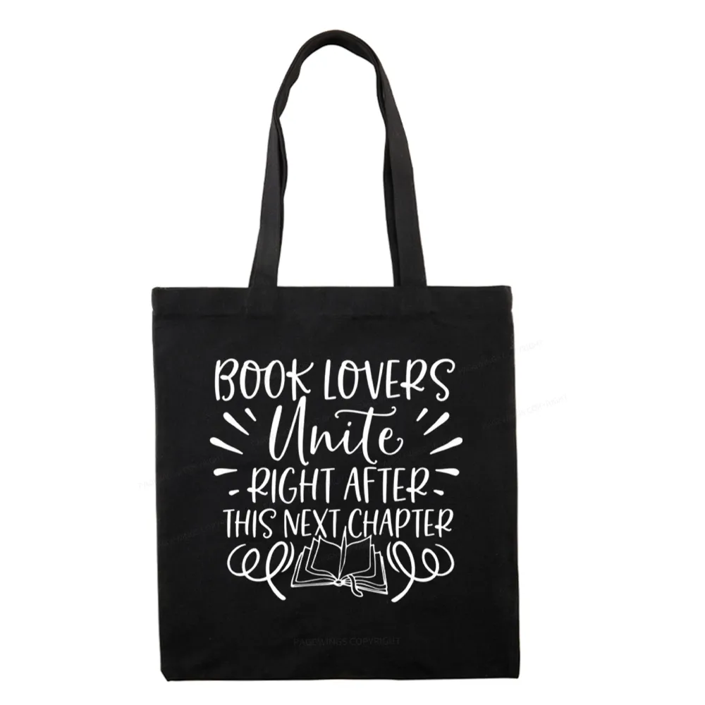 Pagewings Book Lovers Unite Tote Bag