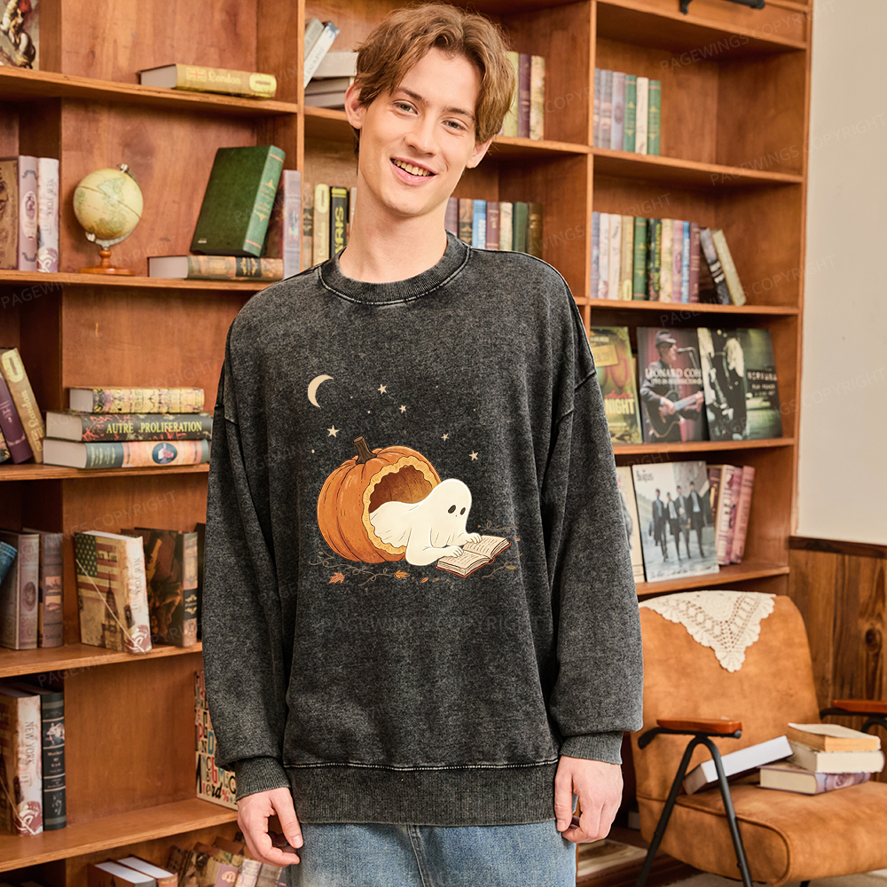 Pagewings Waiting For Fall Unisex Washed Sweatshirt
