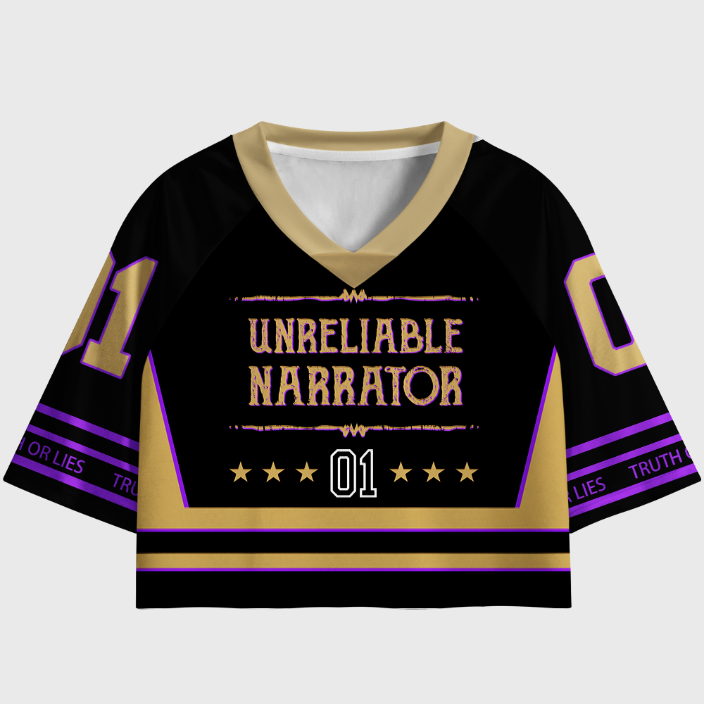 Pagewings Unreliable Narrator Women's Cropped Jersey