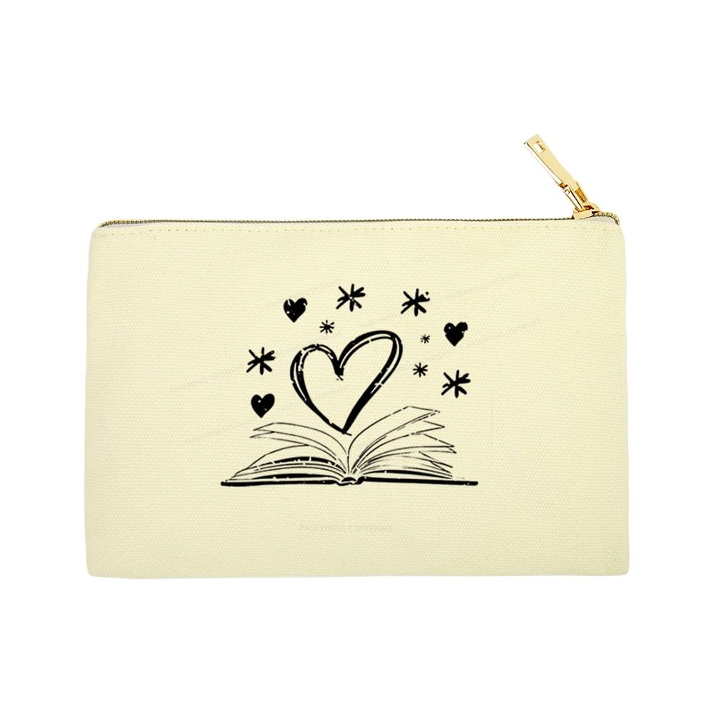 Pagewings Bookworm Librarian Valentines Day Book Pouch