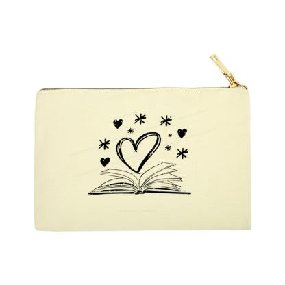 Pagewings Bookworm Librarian Valentines Day Book Pouch
