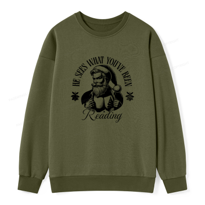 Pagewings He Sees What You've Been Reading Unisex Classic Sweatshirt