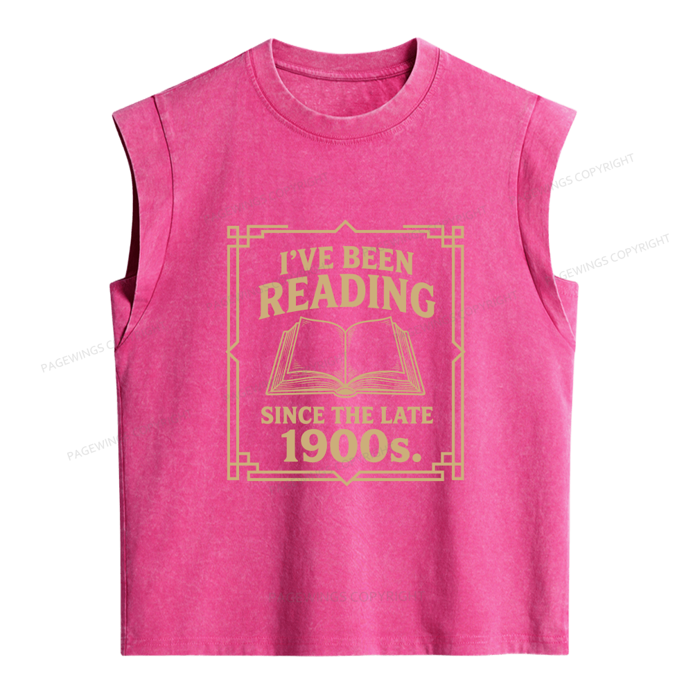 Pagewings I’ve Been Reading Since The Late 1900s Women's Washed Tank Top