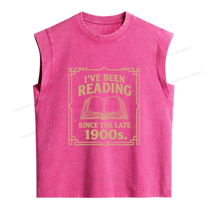 Pagewings I’ve Been Reading Since The Late 1900s Women's Washed Tank Top