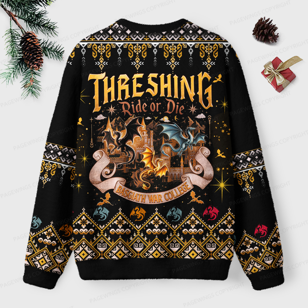 Pagewings Fantasy Reader Unisex Ugly Light Knit Sweatshirt