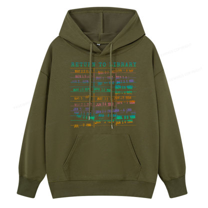 Pagewing Vintage Library Rainbow Unisex Classic Hoodie