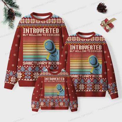 Pagewings To Discuss Sanctuary Moon Unisex Ugly Knit Sweatshirt