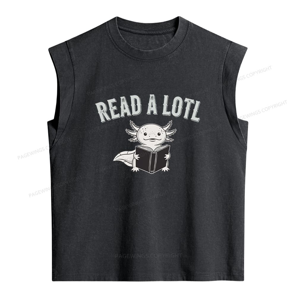 Pagewing Read A Lotl Women's Washed Tank Top
