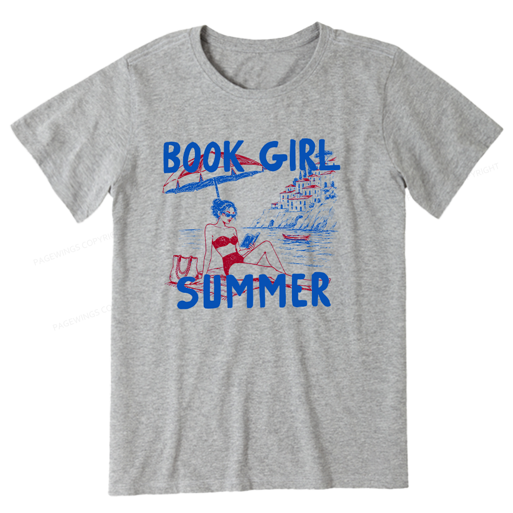 Pagewings Book Girl Summer Unisex Classic T-shirt