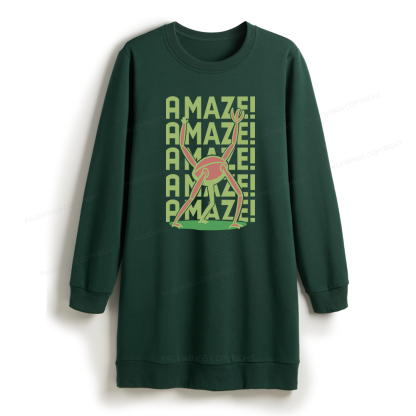 Pagewings Science Fiction Lover Sweatshirt Dress