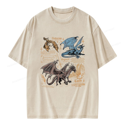 Pagewings Dragon Unisex Washed T-shirt