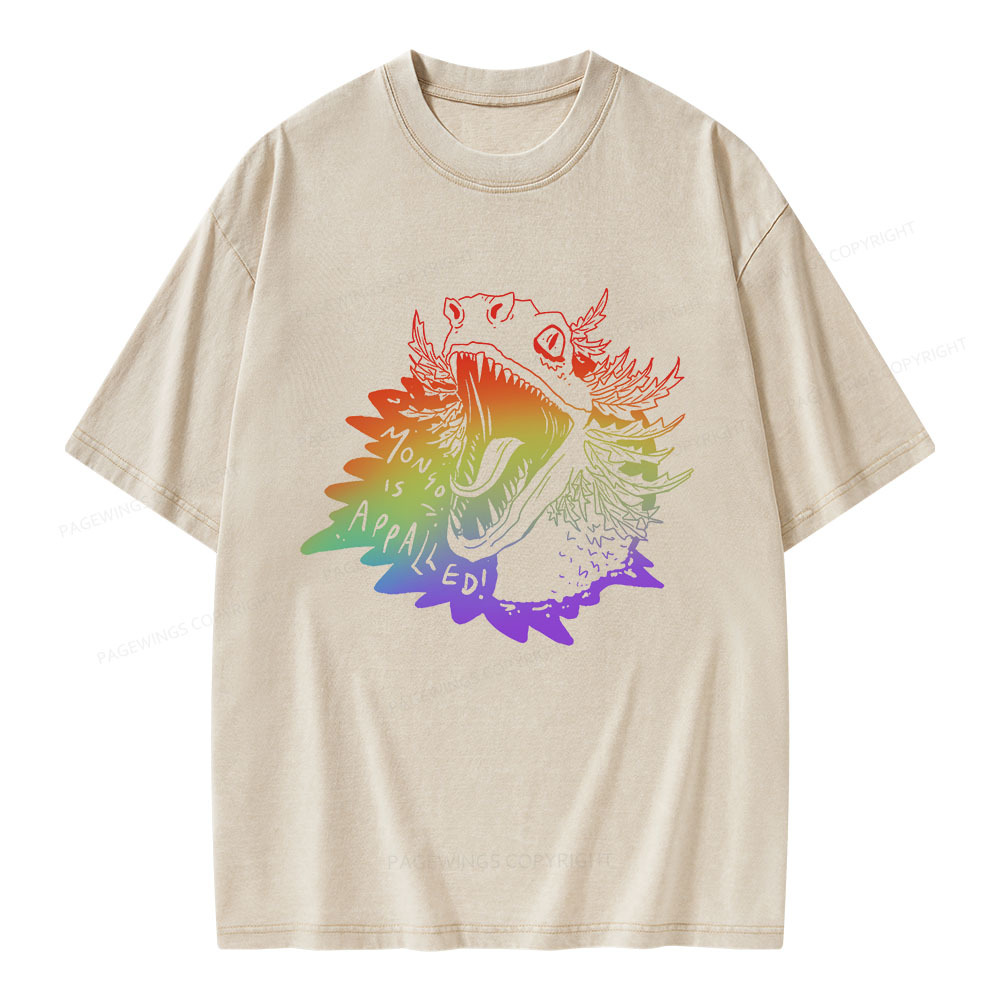 Pagewings Mongo Is Appalled Unisex Washed T-shirt