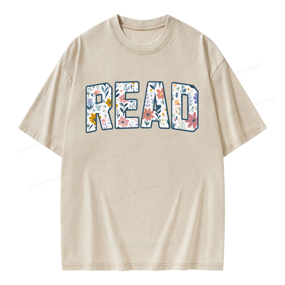 Pagewings Read Unisex Washed T-shirt